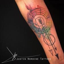 Tattoos - Color wheel Archery Tattoo - 114124